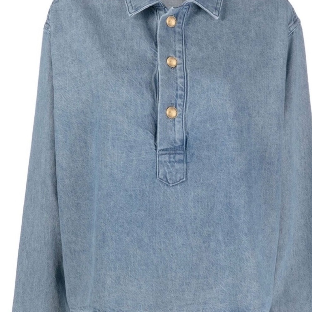 Nili Lotan Light Blue Denim chambray shirt